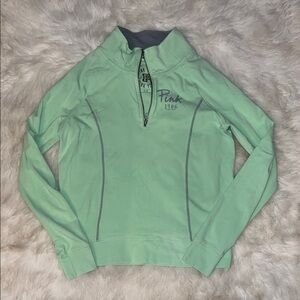PINK Victoria's Secret Green Yoga Pullover